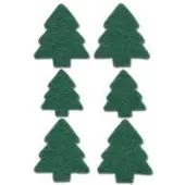 Herma Stickers kerstbomen, vilt