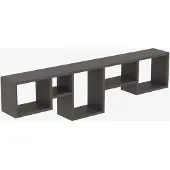 Hannah Home Wandplank Amanos | spaanplaat grijs 120x32x17 cm wandplanken en -haken | NADUVI