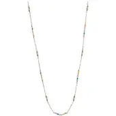 Alisia AL4931-ORO GOLD-PLATED KETTING MET GEKLEURDE KRALEN 1 STUK