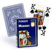 Modiano Jeu 52 cartes : CRISTALLO Bleu foncé