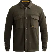 PME Legend Gebreid vest met verschillende structuren en knoopsluiting