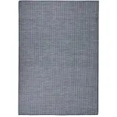 vidaXL Buitenkleed platgeweven 140x200 cm blauw