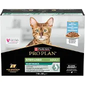Purina Pro Plan 4x Kat Pouch Adult Sterilised Vis 10x85 gr