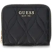 GUESS Maxine plat portemonnee, zwart