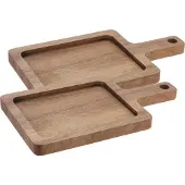 Eh Excellent Houseware - Serveerplank van acaciahout, 2 stuks