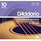 Daddario EJ26-10P Snaren voor akoestische gitaar