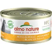 Almo Nature 48x HFC Natural Kattenvoer Nat Blikje Kipfilet 70 gr