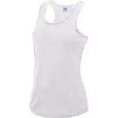 Awdis sport singlet voor dames - wit - mouwloos shirtje - polyester - lucht doorlatend - snel drogend L