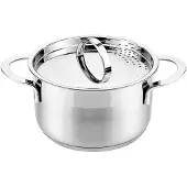 Maestro Inox Pan 3L - 20cm, RVS, Met Deksel met Zeef