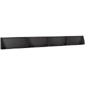 vidaXL Keermuur 4 st 100 x 12 x 40 cm Staal Zwart