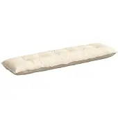 vidaXL Rugkussen Crèmekleurig 180 x 50 cm Corduroy stof