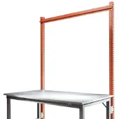 Manuflex ZB3801.2001 Opbouwdeel zonder arm voor universele + professionele standaard achtergrond tafels, gebruiksh 1500 mm