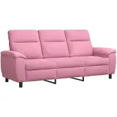 vidaXL Bank Roze 214 x 90 x 95 cm Stof