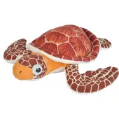 Wild republic knuffel schildpad junior 30 cm pluche bruin