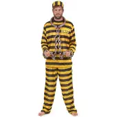Vegaoo Gele gevangenisplunje voor volwassenen - Verkleedkleding - XL