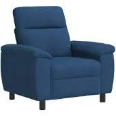 vidaXL Bank Blauw 95 x 90 x 95 cm Stof