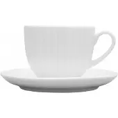 Lubiana Daisy Filiżanka 200ml met Schotel 14,5cm Wit Porselein