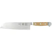 Güde Alpha Olive Santoku mes 18 cm messenstaal bruin