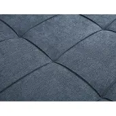 Vente-unique Uitklapbare fauteuil 110 cm in blauw stof CHILA