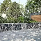 vidaXL Gabion met 5 mm Draad en 10x10 cm Gaas 700x10x50 cm