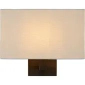 Atmooz wandlamp voor binnen, model Bogota – E14 – Industrieel design – Geschikt voor woon- of slaapkamer – Zwart-witte lampenkap – Hoogte 24 cm – Metaal