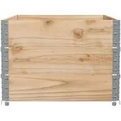 vidaXL Plantenbak 120x80 cm massief grenenhout