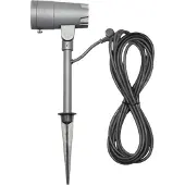 Konstsmide Andria LED 12V, grondspies-spot, kantelbaar en focusseerbaar, 3000K, 210lm, 1x3W, 12V/240V, aluminium/acrylgelas, 7475-370