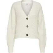ONLY Gebreid vest 'ONLCarol' wit