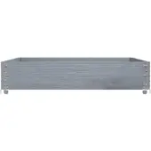 vidaXL Plantenbak 100x100 cm massief grenenhout grijs