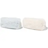 HEMA Etui Met Dubbele Rits Fluffy (multicolor)
