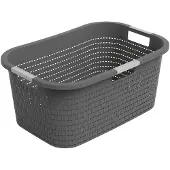 Rotho - Wasmand 40L - Country Antraciet