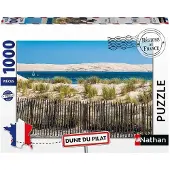 Nathan – Puzzel met 1000 stukjes – Voorstelling van de duinen van Pilat (regio in Frankrijk) – Vanaf 14 jaar – Nauwkeurige pasvorm – 12001879