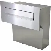 Handmet Dubbele Inbouw Brievenbus RVS 190-260mm Verstelbaar