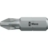 Wera Pozidriv PZ3 Bit 25mm 1/4" Hex Plus