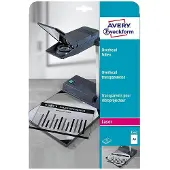 Avery Avery-Zweckform 3562 Folie voor overheadprojectoren DIN A4 Laser (zwart/wit), Kopiëren (zwart/wit) Transparant 25 stuk(