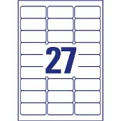 Avery Zweckform AVERY Universele etiketten afneembaar L4737REV-10 A4 Wit 6,35 x 32,7 x 2,96 cm 10 Vellen à 27 Etiketten