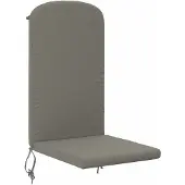 vidaXL Kussen voor Adirondack-stoel GEMERT 100% Polyester Grijs