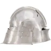 vidaXL Ridderhelm middeleeuws replica LARP staal zilverkleurig