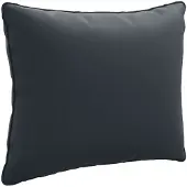 vidaXL Rugkussen PUTTEN 100% Polyester Donkerblauw 50 x 40 x 15 cm
