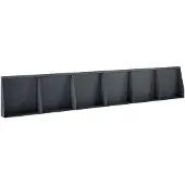vidaXL Keermuur 6 st 40 x 12 x 40 cm Staal Antraciet