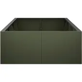 vidaXL Steunmuur, 8 stuks, 300 x 100 x 40 cm, staal, olijgroen