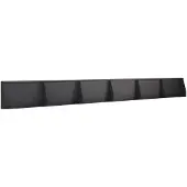 vidaXL Keermuur 6 st 80 x 12 x 30 cm Staal Zwart