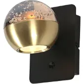 Steinhauer Led Wandlamp Belluno Messing Met Glas Dimbaar