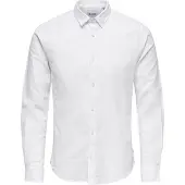 Only & Sons Overhemd 'ONSCaiden' wit gemêleerd