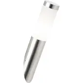 Brilliant Wandlamp Chorus voor buiten | Eenvoudige buitenwandlamp | RVS/kunststof | IP44 | 1x E27, max. 40W