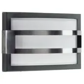 Albert Buitenlamp RVS wand Hemisphere antraciet