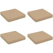 vidaXL 4-Piece Zitkussens VUGHT 4 st 100% Polyester Zand