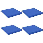 vidaXL Zitkussens SOEST 4 st 100% Polyester Koninklijk Blauw