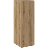 vidaXL Tv-meubel 30,5x30x90 cm bewerkt hout artisanaal eikenkleurig