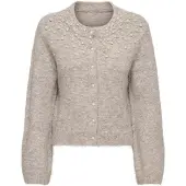 ONLY Gebreid vest 'ONLMiggie' cappuccino / parelwit
